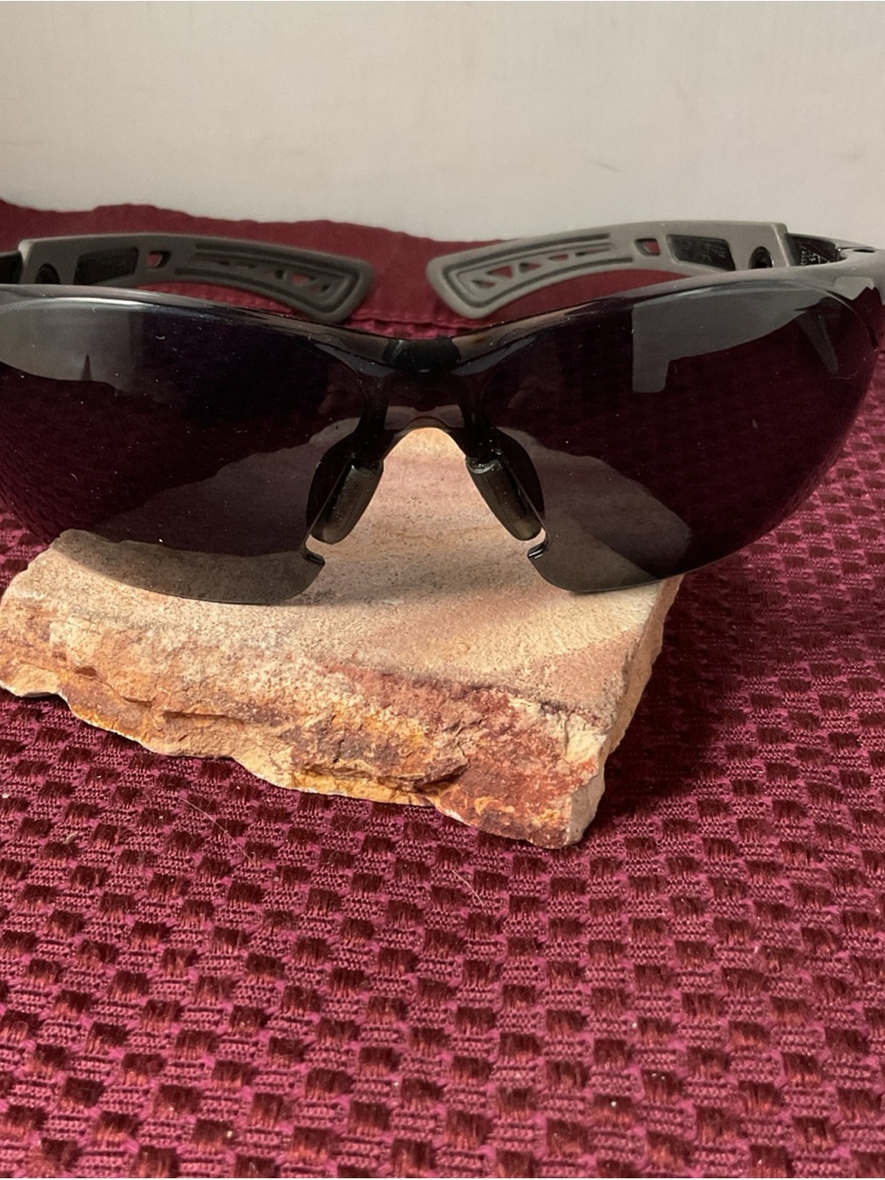 bolle Black Wraparound Sports Sunglasses